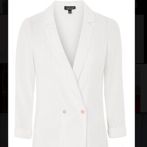 Topshop Classic White Blazer